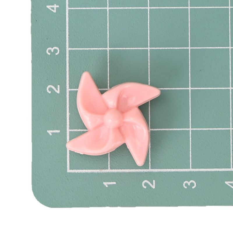 Wholesale  10pcs/pack Colorful small windmill loose beads with holes and special shaped beads